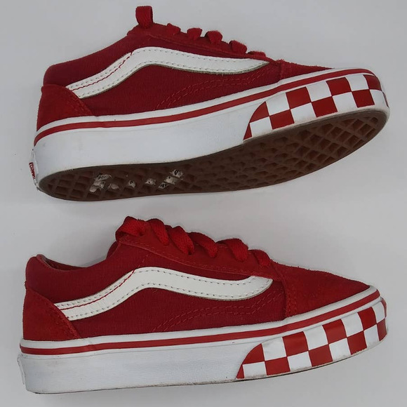 levi's kids red low top sneakers  / skate shoes / laces whit no box size 11c - Picture 5 of 10